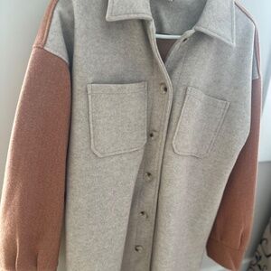 Hem and Thread Shacket. Size medium.